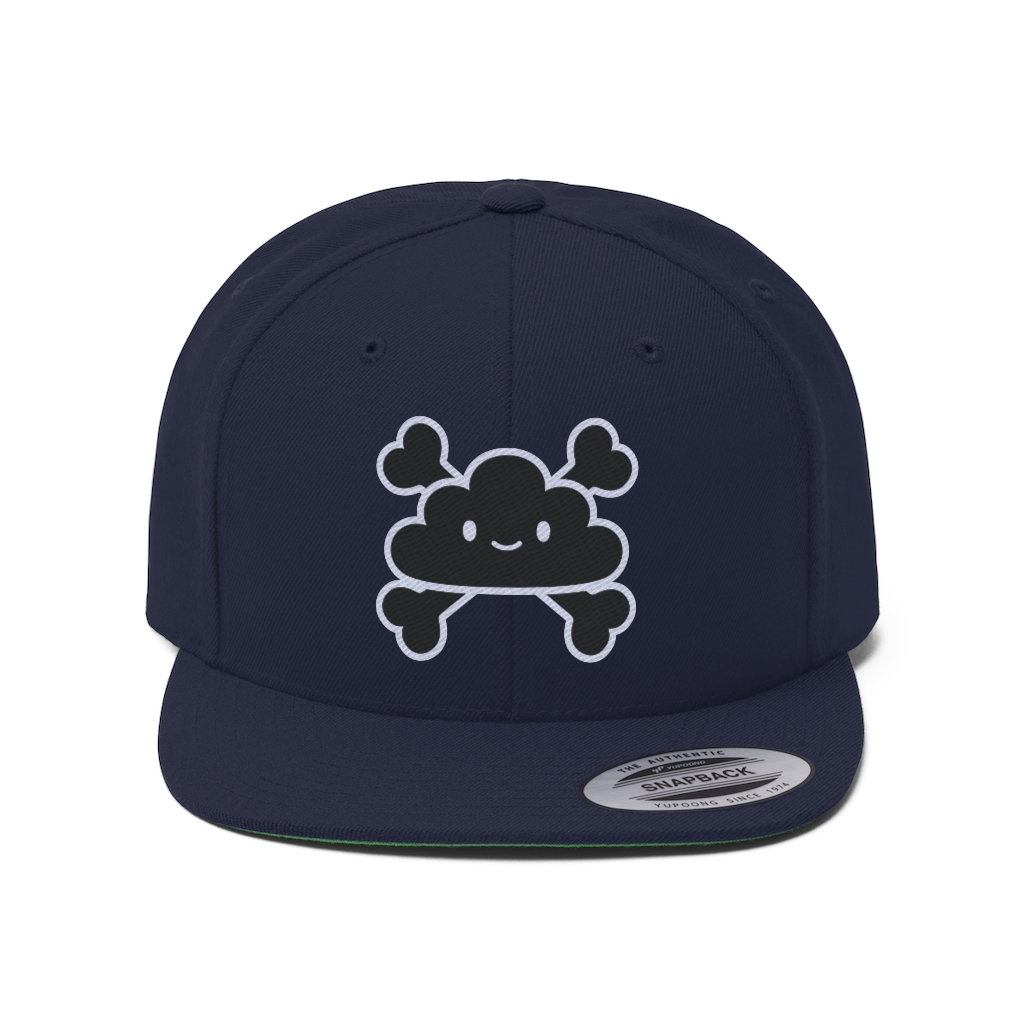 Dark Cloud - Unisex Flat Bill Hat - Image 4