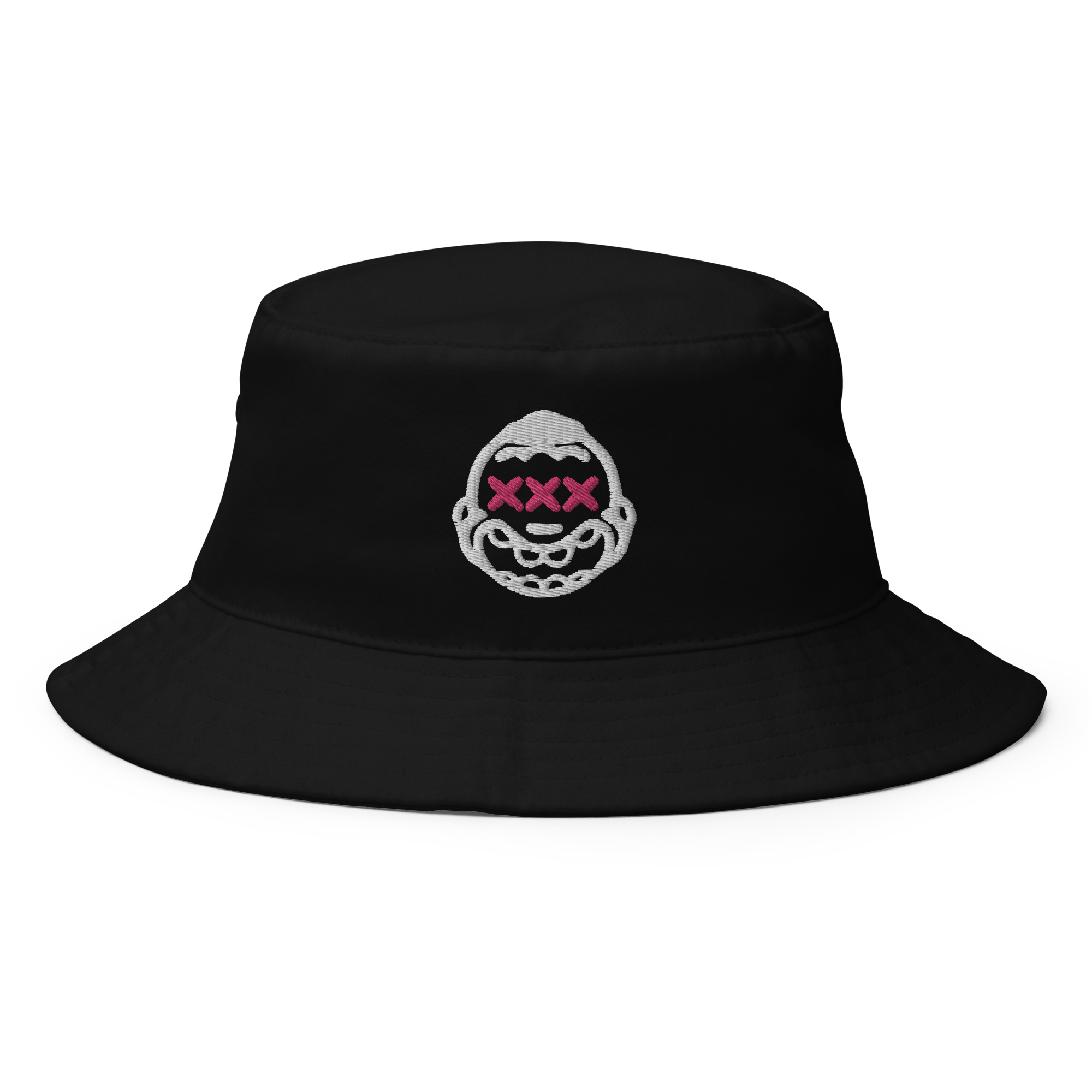 Doodle Series Third Eye Jack Bucket Hat - Black